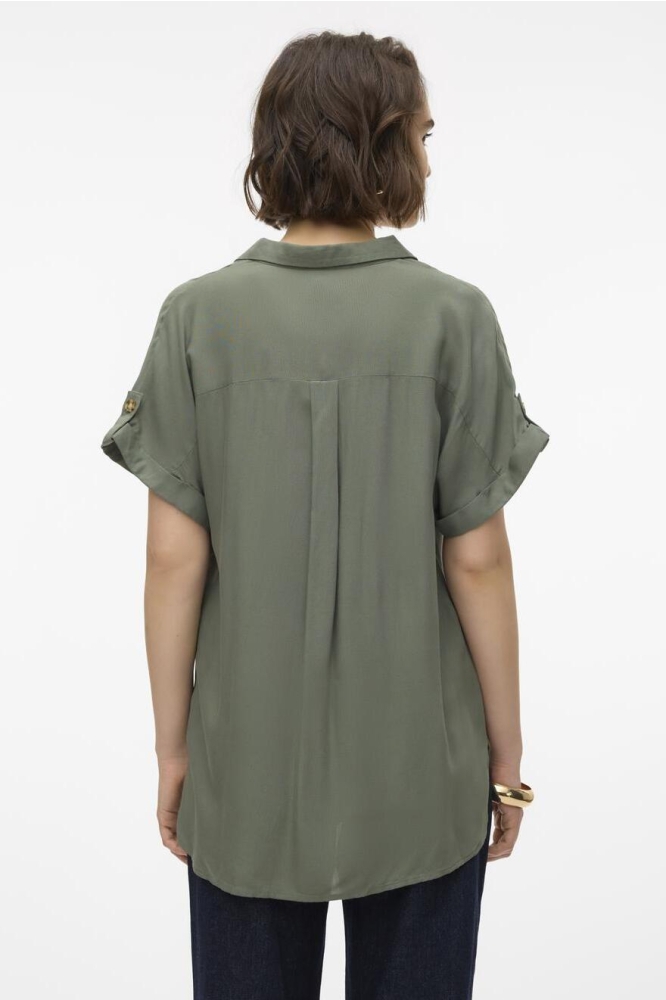 VMBUMPY S/S SHIRT WVN GA NOOS 10310139 Laurel Wreath